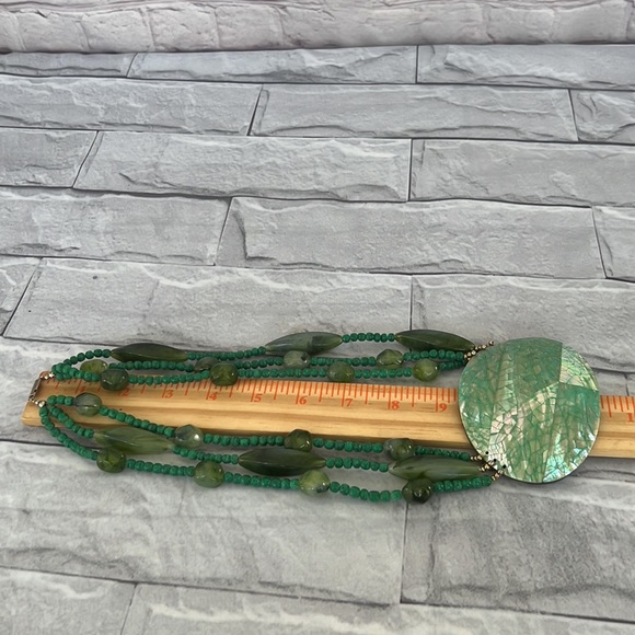 Vintage abalone shell beaded necklace - Picture 4 of 6